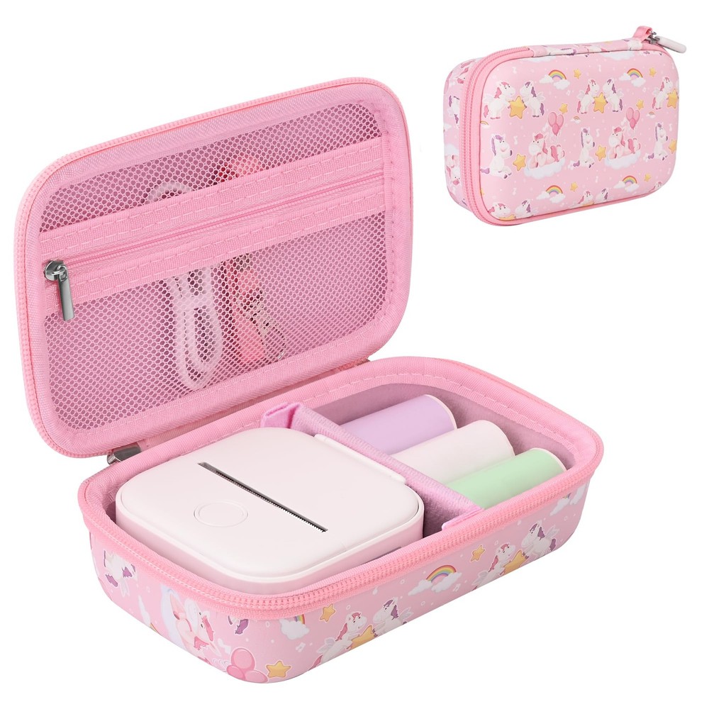 Portable Sticker Printer Case Compatible with Memoking T02, Phomemo M02 / M02...