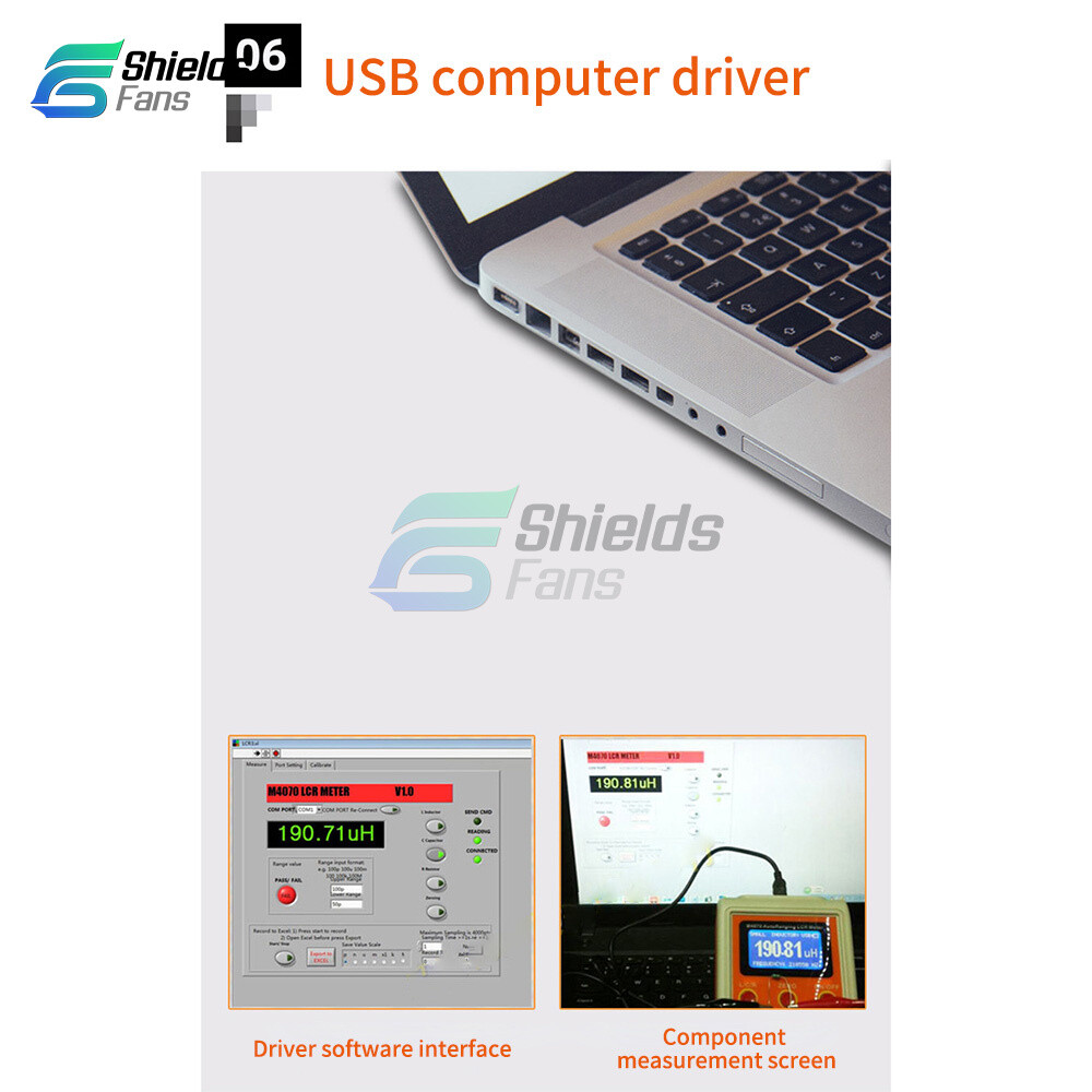 M4070 Handheld Auto Ranging LCR Meter Capacitance Inductance Resistance Tester