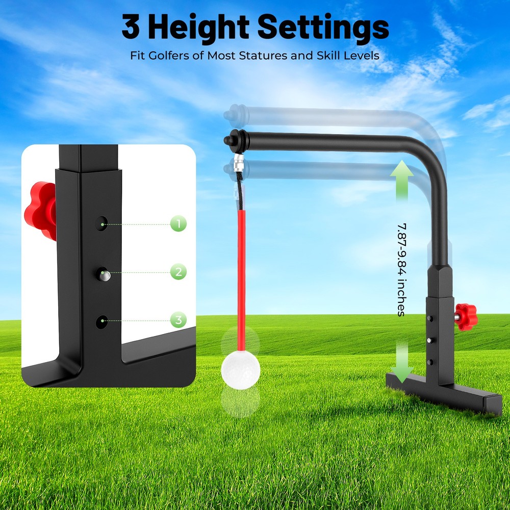 Golf Swing Trainer Aid Training Golf Practice Swing Groover & Hitting Adjustable