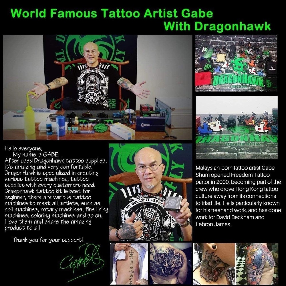 Beginner-Friendly Tattoo Kit with Two Pro Machines, Ink & 20 Sterilized Needles