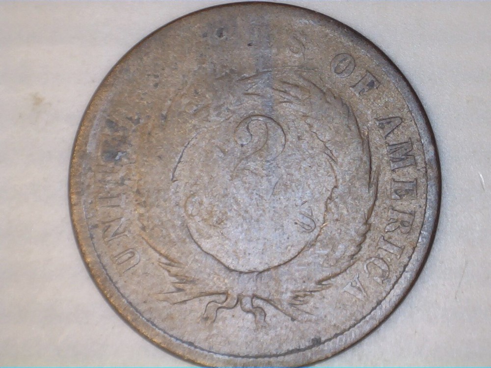 1867 Two Cent Piece - VG condition