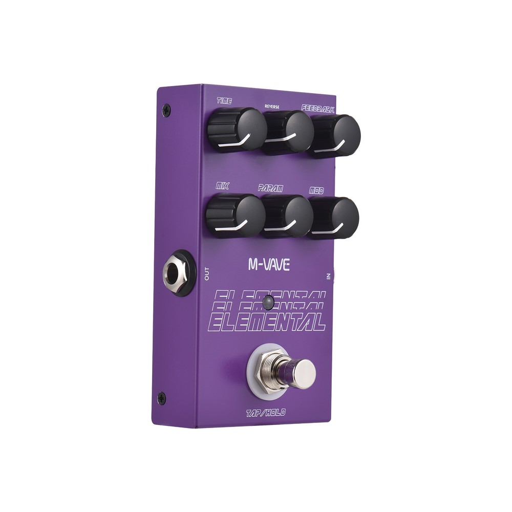 M-VAVE Electric Guitar ELEMENTAL Delay Effect Pedal 9 Delay Effects Type Metal