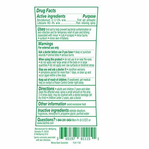 Bactine Max Pain Relieving Cleansing Spray (3 Pack)