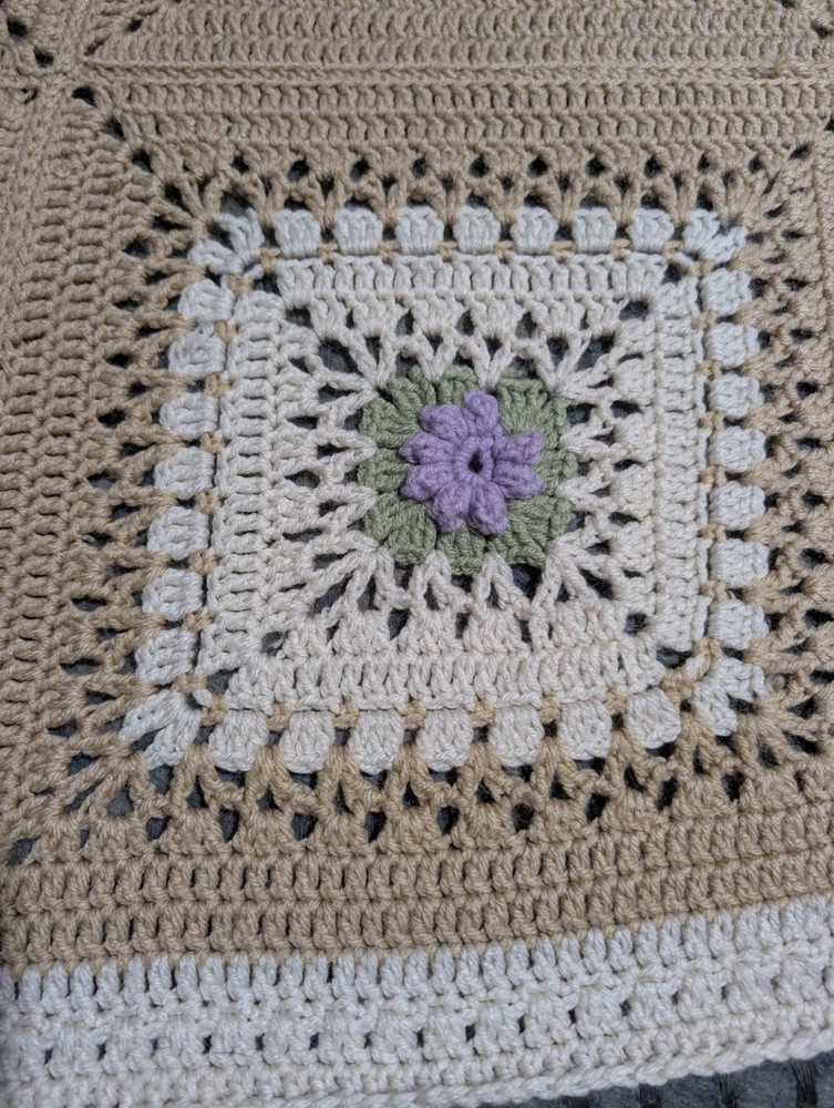 granny square blanket 74x 64