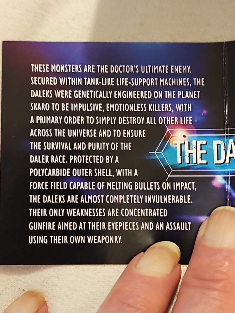 DR. WHO- dalek silver proof medal