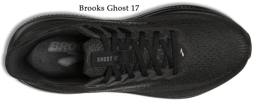 Brooks Ghost 17 Mens Black/Black/Ebony, Multiple sizes, New In Box