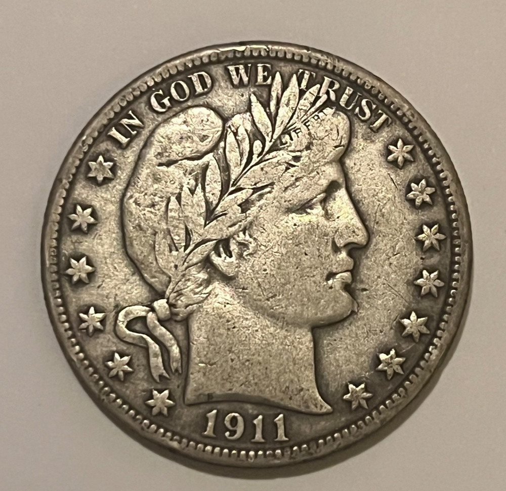 1911 Barber Half  Dollar  VF