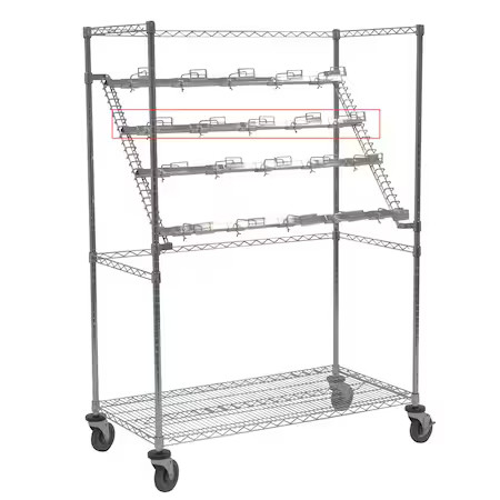 TECHNIBILT SHELVING SYSTEMS WCHB60CH Extra bar, for 60" Wrap Cart