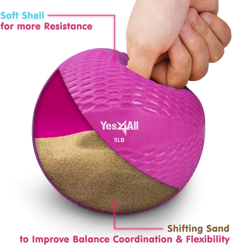 Durable PVC Weighted Toning Ball for Strength, Balance & Flexibility Workouts