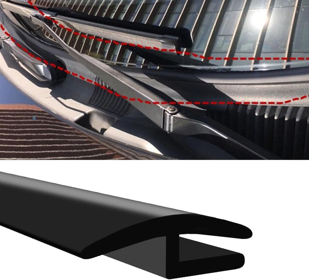 Durable Weather-Resistant Windshield Rubber Seal Strip - 5.6ft Adjustable Fit