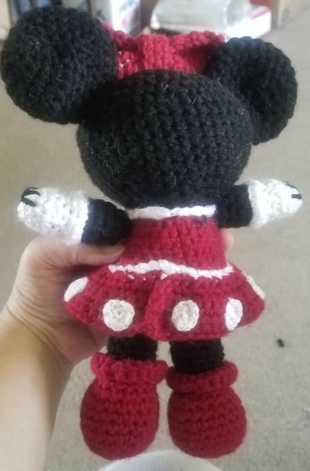 Crocheted Minnie Mouse, Made To Order