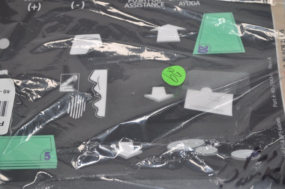 Federal APD 3M Parking Station Stickers User Interface Label Sheet scan barcode