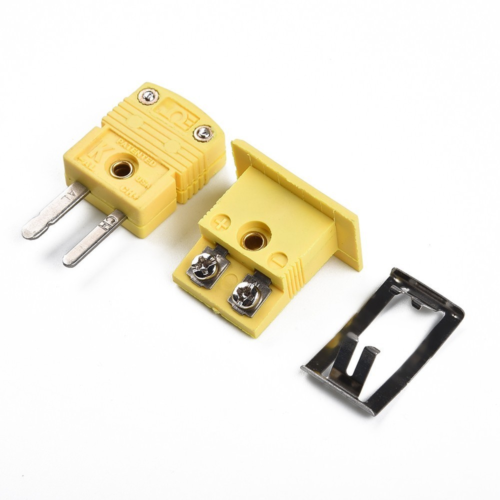 1 Set K Type Thermocouple Miniature-Socket & Panel Mount &Alloy-Plug Connector