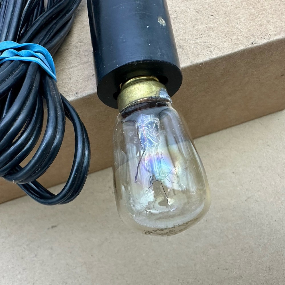 Vintage Working Microscope Lamp Light Bulb Illuminator Switch USA