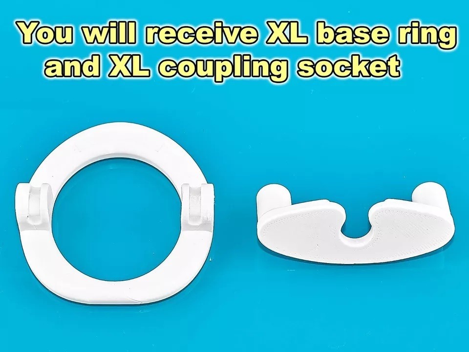 XL base ring + coupling socket Upgrade set for PeniMaster Pro vacuum extender