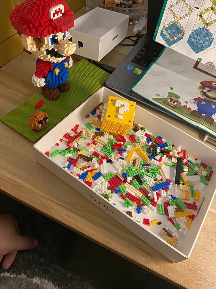 Super Mario Magic Blocks Set,2000 Pcs Mini Building Blocks Challenging Game Gift