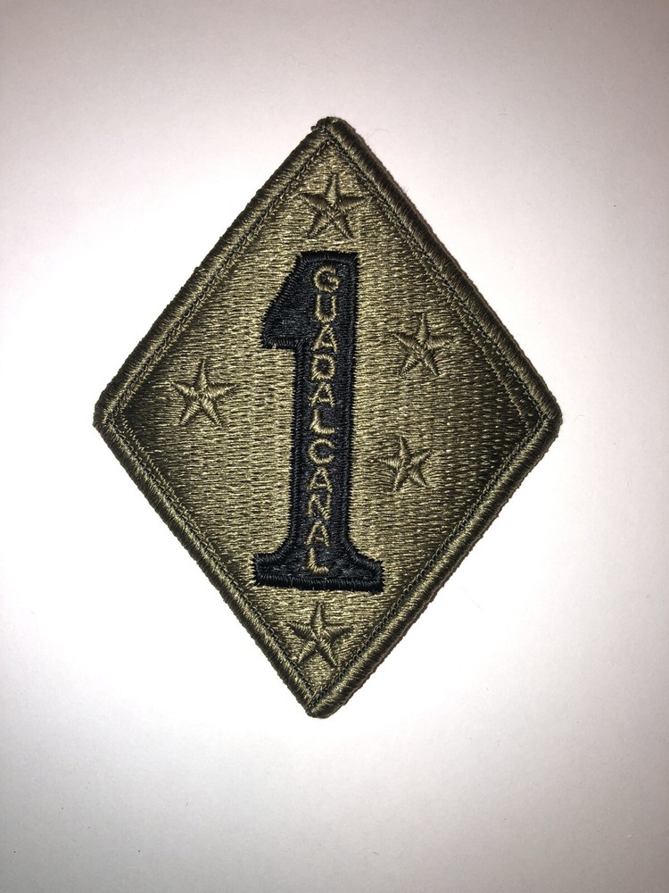 1st Marine Division USMC  Shoulder Patch With Hook Back