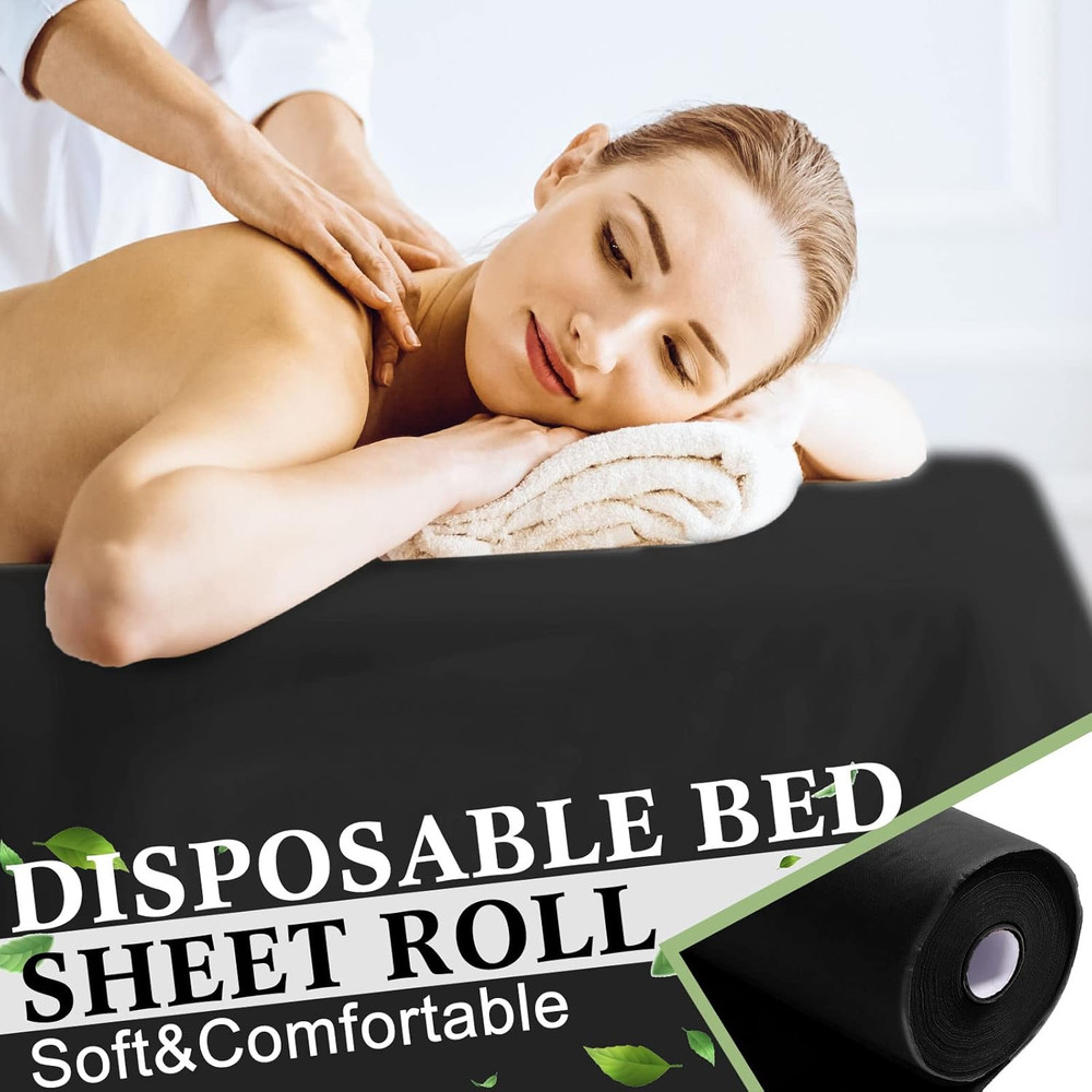 2 Rolls 100 Pcs Disposable Massage Table Roll 32" X 71" Spa Bed Sheets Non-Woven
