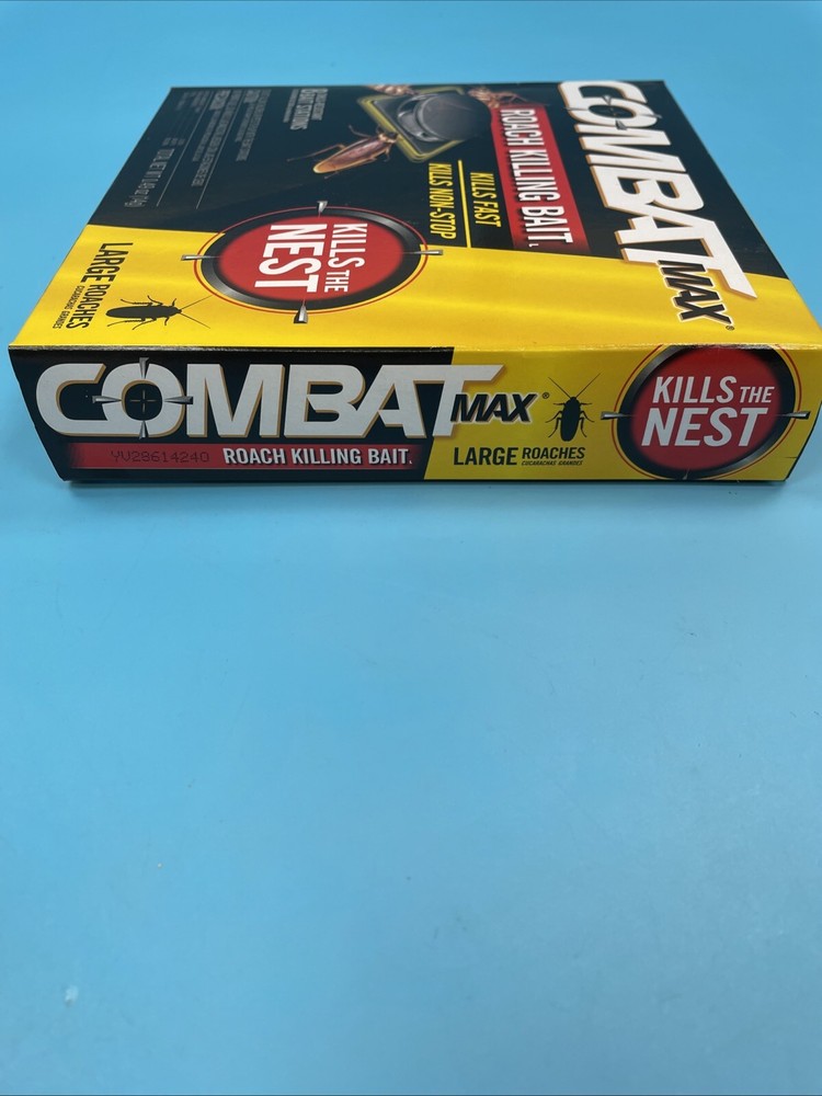 Combat MAX ROACH KILLING BAIT Kills Fast Kills Non-Stop LARGE ROACHES 8 Bait