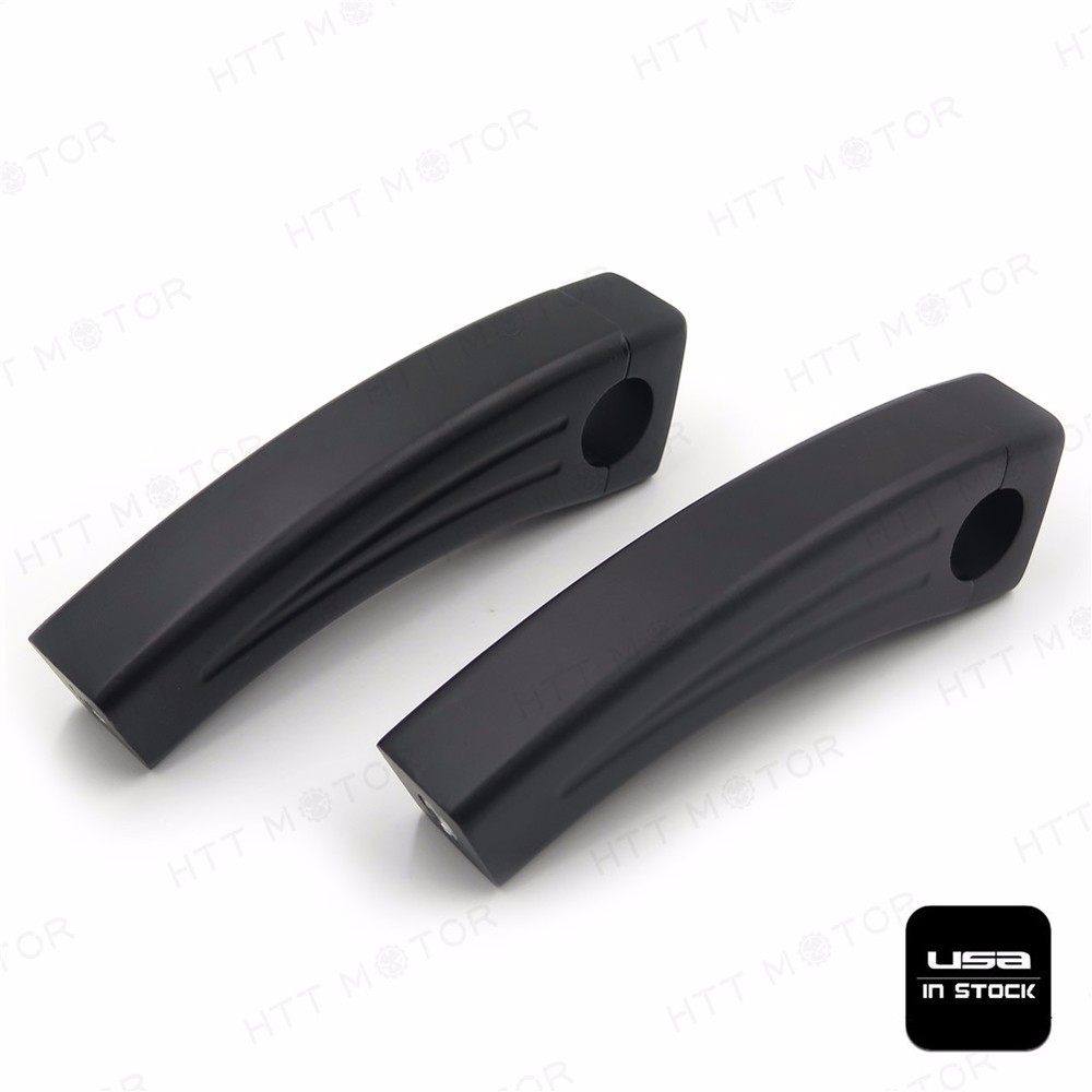 Handlebar Risers For universal bikes (1" Bar) 5.5" Black Motorcycle bar Pullback