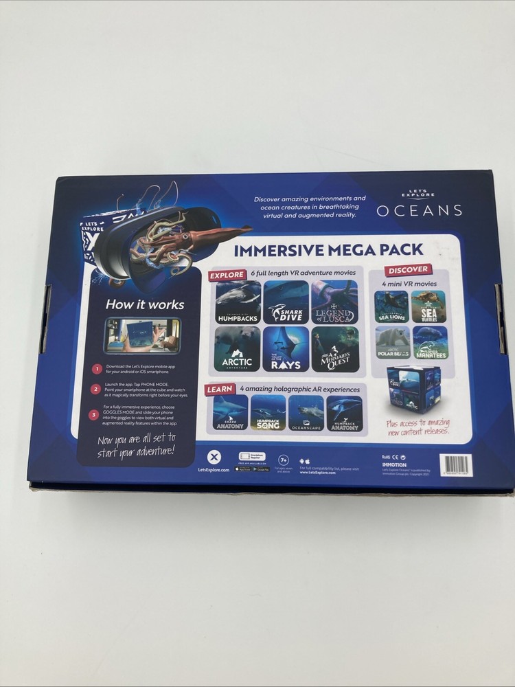 Let's Explore Oceans VR Immersive Mega Pack with VR Goggles