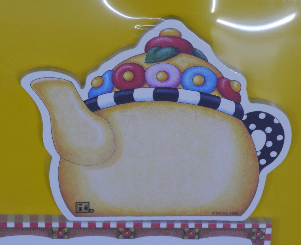 SEALED PACKAGE, MARY ENGELBREIT NOTE PAD ASSORTMENT, TEAPOT THEME