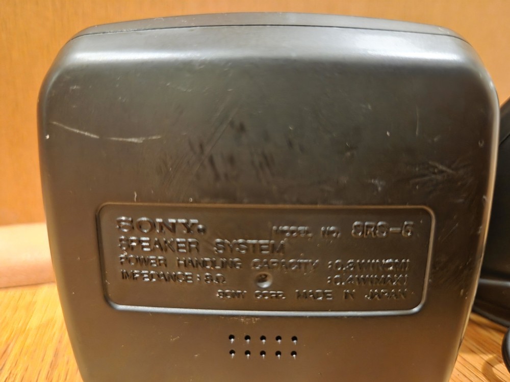 Sony SRS-5 Computer Speakers Tested WORKING