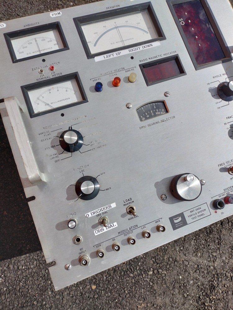 Bendix Avionics RNT-260A VOR ILS Sys Test Panel System 4000951-6001