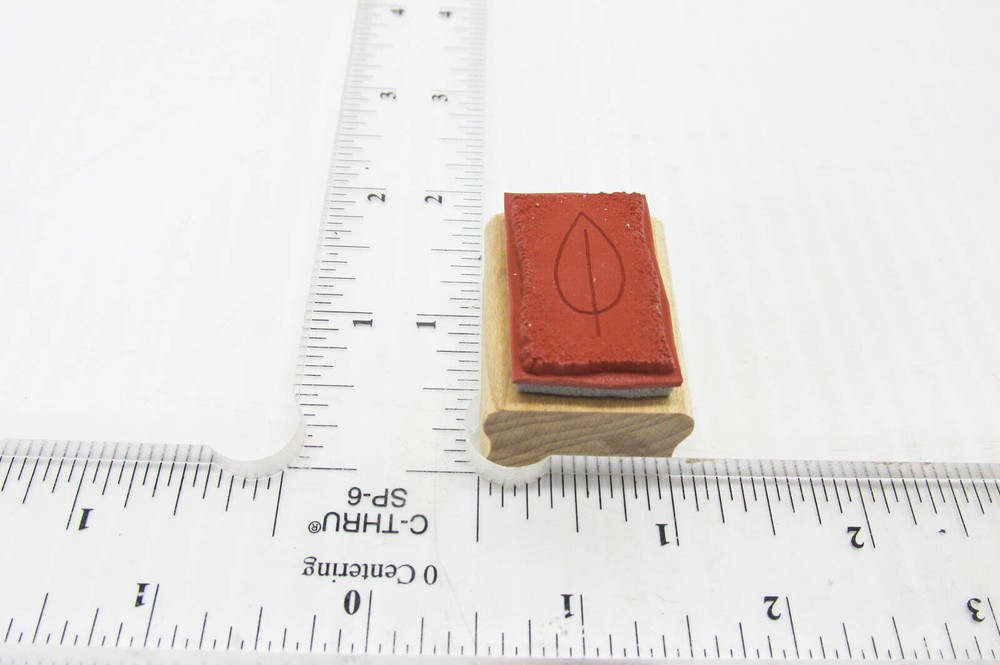 Charcoal Leaf Rubbing Rubber Stamp - Stamp Set G194