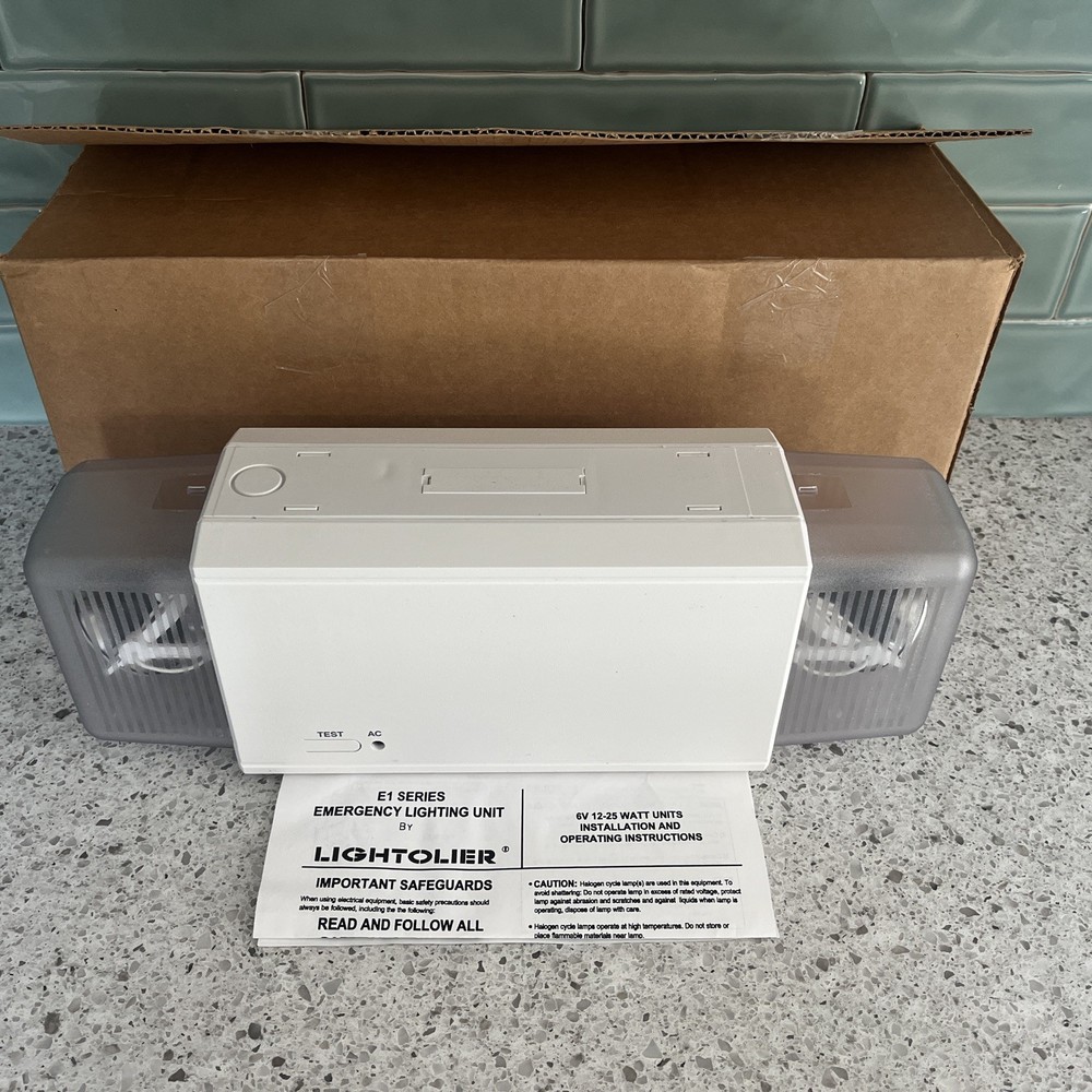 Lightolier Emergency Light E1 Series Model E118LT9W (Read Description)