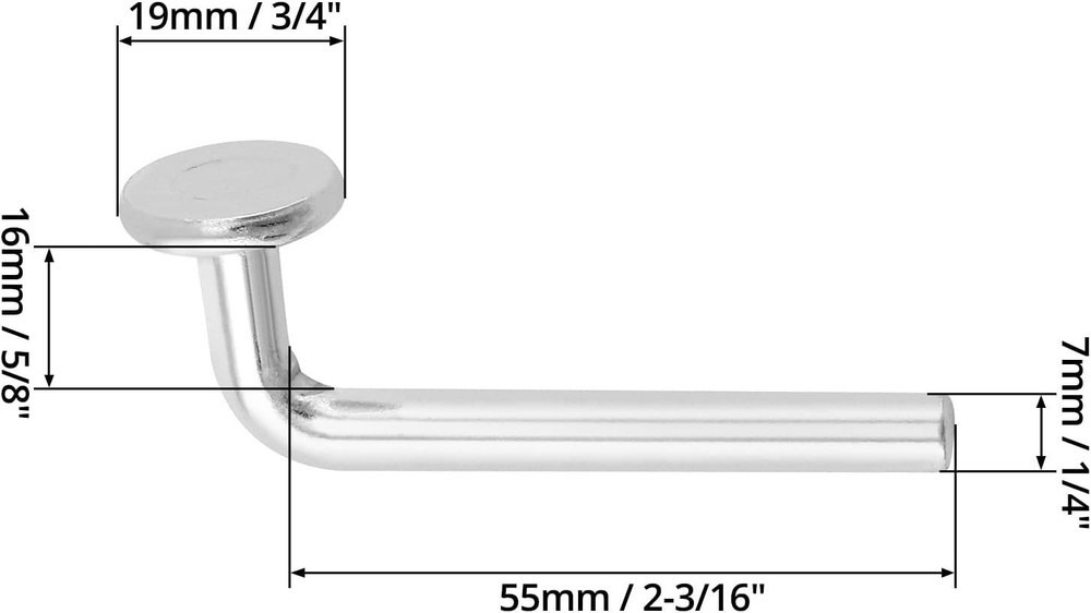 Universal Heavy-Duty Pallet Rack Drop Pins - 100 Pcs M7x55mm Security Solution