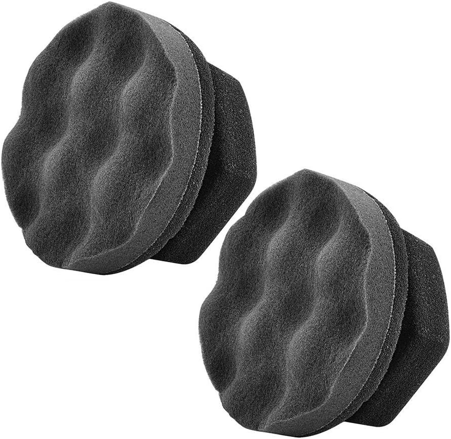 Large 2 Pack Hex-Grip Tire Dressing Applicator Pads - Easy & Efficient Use