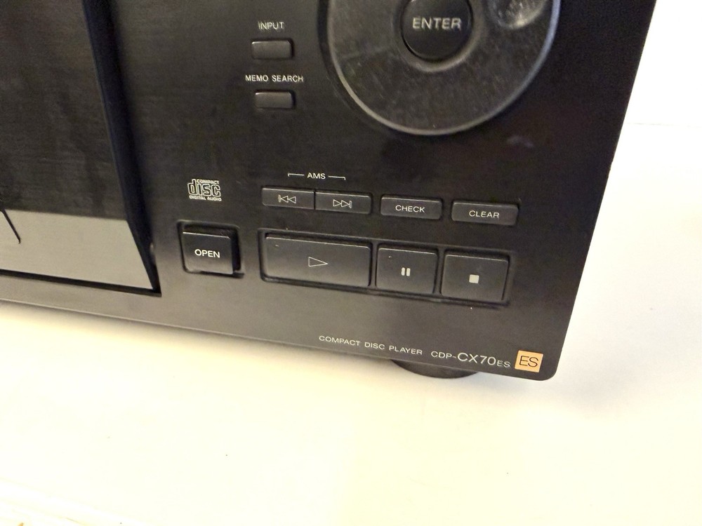VINTAGE Sony CDP-CX70ES CD Player Mega Storage 200 CD Changer AS IS (Error Code)