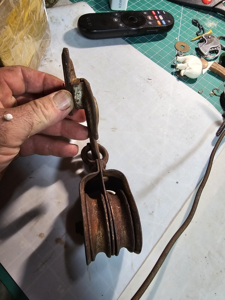 vintage pulleys for rope