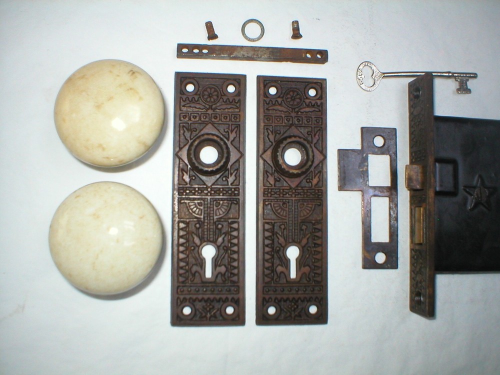 Antique Victorian Era Door Hardware