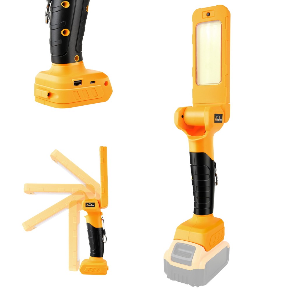 30W 2500LM Cordless LED Flashlight Work Light Powered for DeWalt 20V MAX Battery