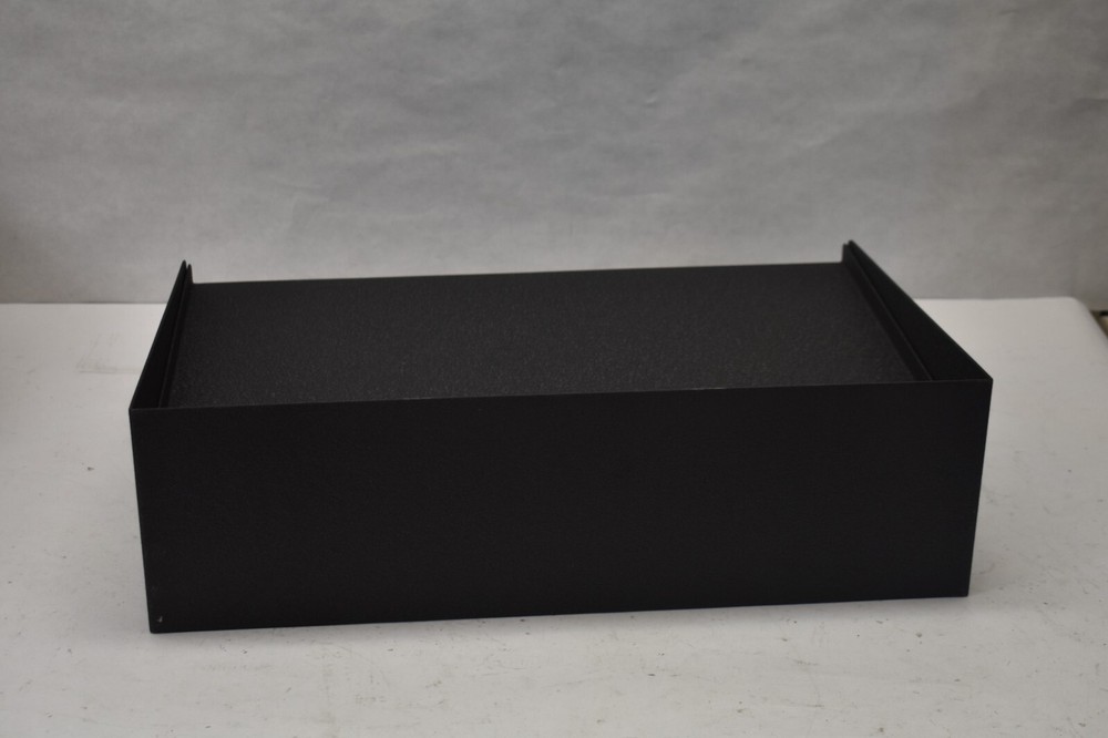 Large Lock Box w 2 Keys Metal Security Protection Container Black Unbranded