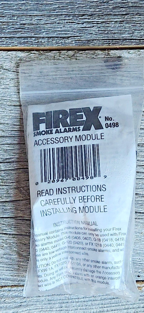 Firex Smoke Alarm Accessory Module 0498 New in Packaging