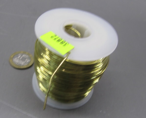 Brass Wire 0.064" Dia. 1 Lb Spool - 83 Ft