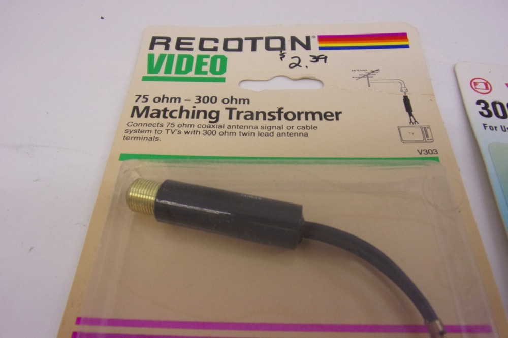 New TV Matching Transformers 75 ohm to 300 ohm