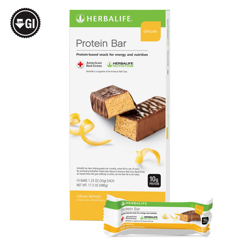 Herbalife Protein Bar Deluxe: lemon 14 Bars per Box