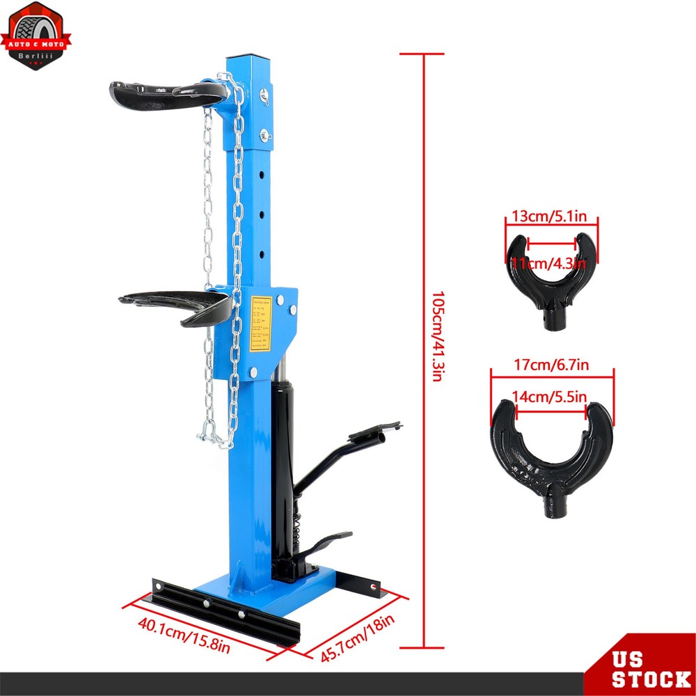 4.5T Strut Coil Spring Compressor Hydraulic Compressor Tool with 4 Spring Clasps