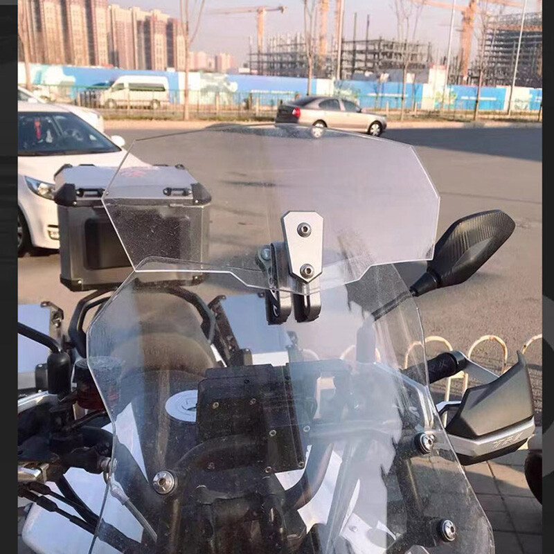 Universal Motorcycle Windshield Windshield Extension Clear Adjustable