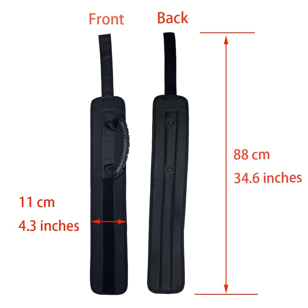 ZipSeven Thigh Lifter Strap Leg Lifting Pull Up Assistance Belt Black