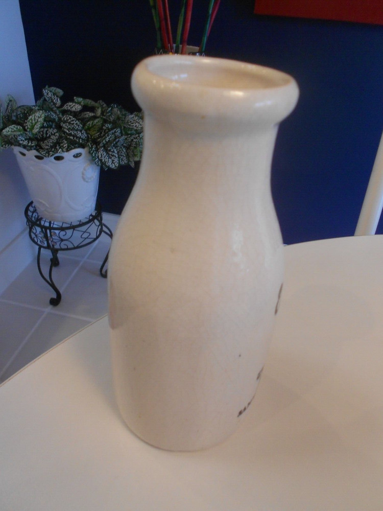 EDGEMAR VINTAGE MILK BOTTLE 9" TALL