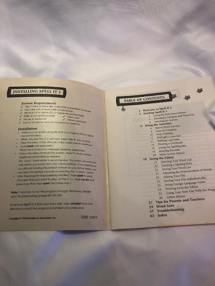 '94 Spell it 3 *User guide only*