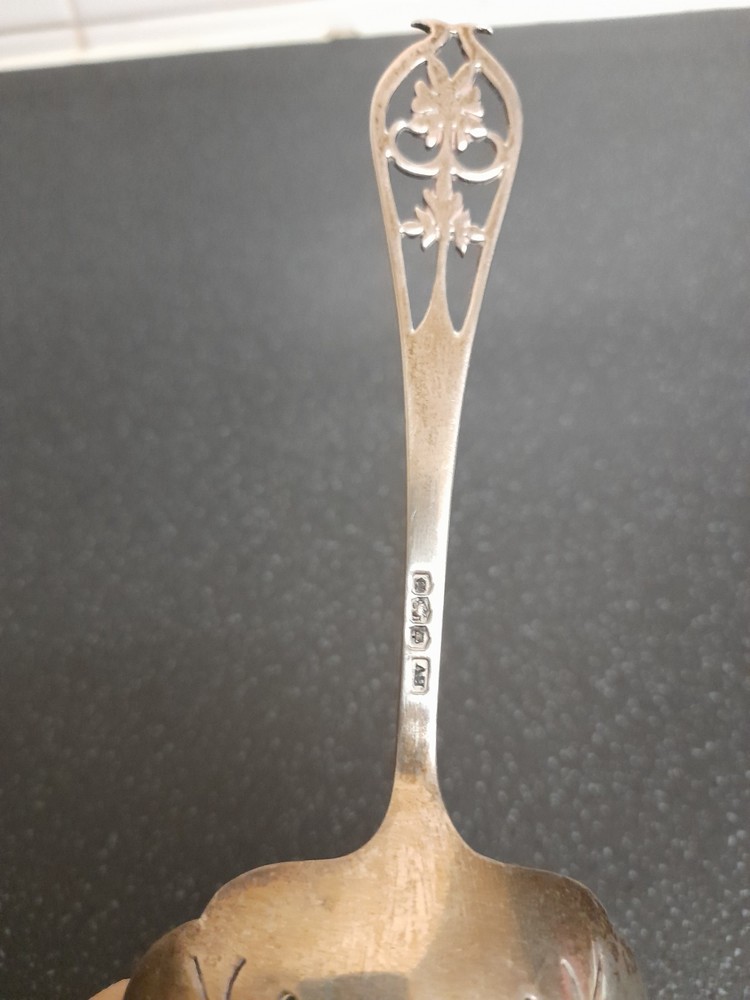 Silver Tea Strainer Fully Hallmarked Sterling Silver
