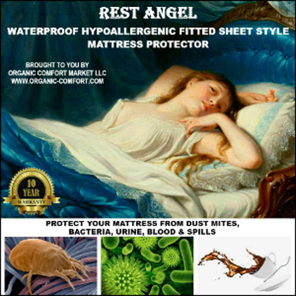 Mattress Protector for Bedwetters, Fitted Sheet Style, 100% Waterproof, Soft