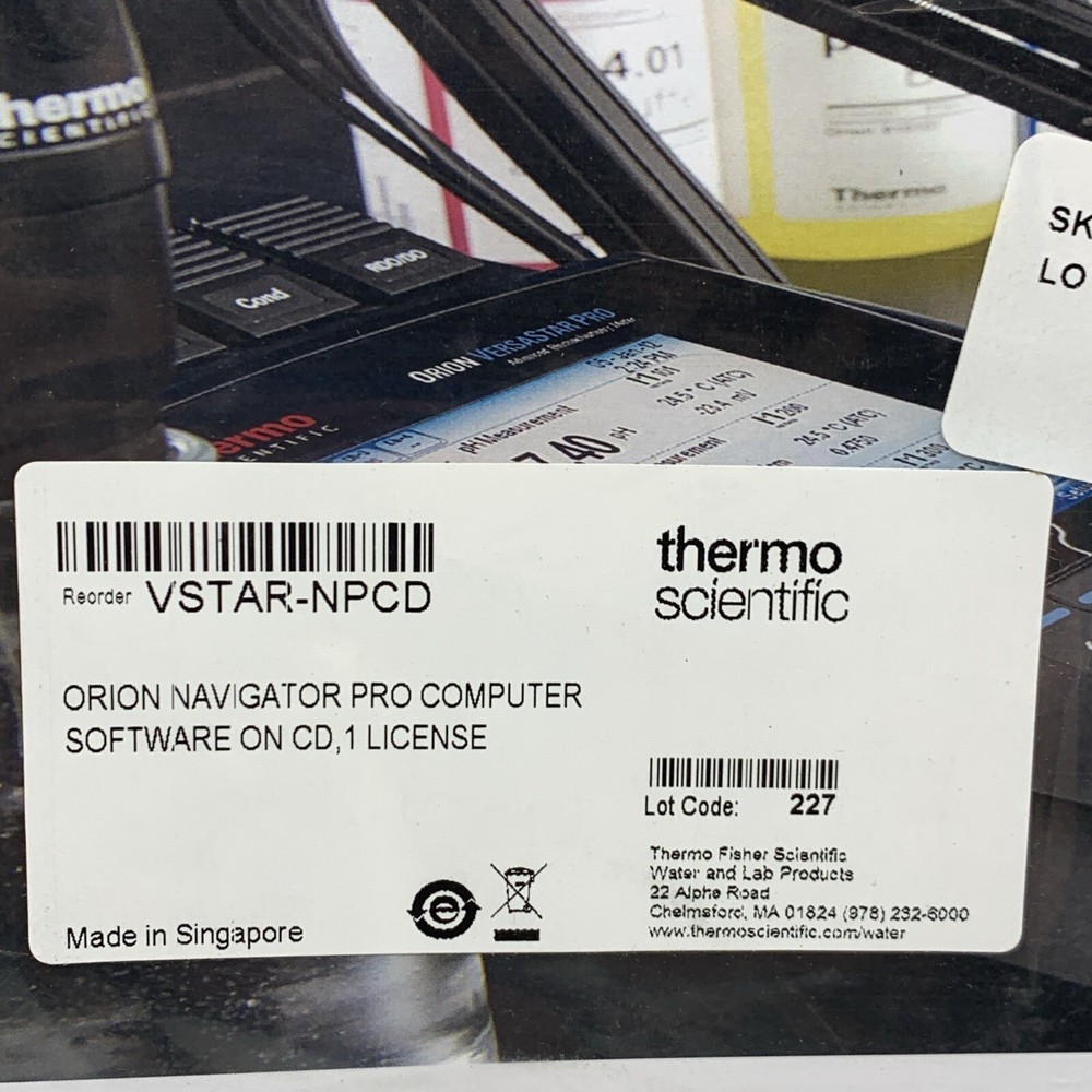 Thermo Orion Versa Star Navigator Pro Computer Measurement Software License CD