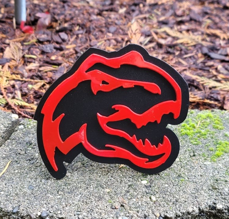 TRX Logo Custom Hitch Cover (Red & Black)